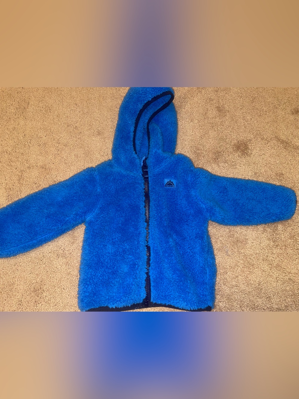 snozu fluffy full zip hoodie